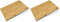 Tasty Bambus-Schneidebrett – 35,5x25x1,2cm – Ideal zum Schneiden von Brot, Obst, Gemüse – Robust & Stylisch mit Farbkante – Braun/Grau (Packung mit 2)