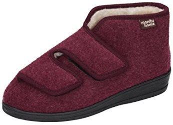 Manitu Damen Manitu-home Damen Hohe Hausschuhe, Rot, 38 EU