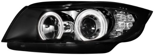 Dectane SWB12DBL Scheinwerfer E90 2 Standlichtringe mit LED Blinker schwarz