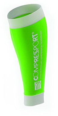 COMPRESSPORT Calf R2 Manchon de Compression Mixte, Vert, FR : S (Taille Fabricant : T1)