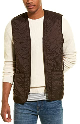Barbour Herren Weste Polarquilt Waistcoat MLI0002 L Dk Brown