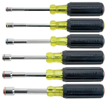 Klein Tools 635-6 6-Piece Heavy-Duty Nut Driver Set