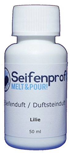 Seifenprofis 50 ml Seifenduft (Lilie) Duftöl zur Seifenherstellung 100% vegan biologisch Badebomben Kerzenduft Raumduft Seifengießen