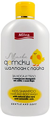 MILVA, Kinder-Shampoo mit Kamille fur Haar und Korper, 200ml
