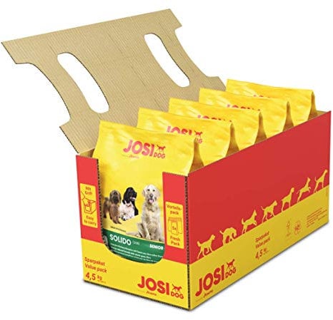 JosiDog Solido (5 x 900 g) | Hundefutter für wenig aktive Hunde | Premium Trockenfutter für ältere oder ausgewachsene Hunde | powered by JOSERA | 5er Pack