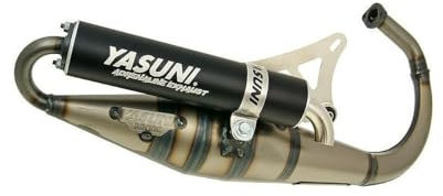 YASUNI Z pot d'échappement, noir, compatible pour MBK Booster Rocket, Spirit, Track, Stunt, Naked, YAMAHA BWs, NG 50cc