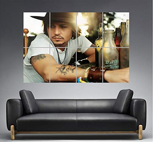 Paperposter Johnny Depp Fotografie Poster Großformat A0 Large Print