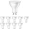 ledscom.de 10 Stück GU10 LED Leuchtmittel, PAR16, warmweiß (2700 K), 5,8 W, 500lm, 107°, 3-Stufen-Dimmer, matt
