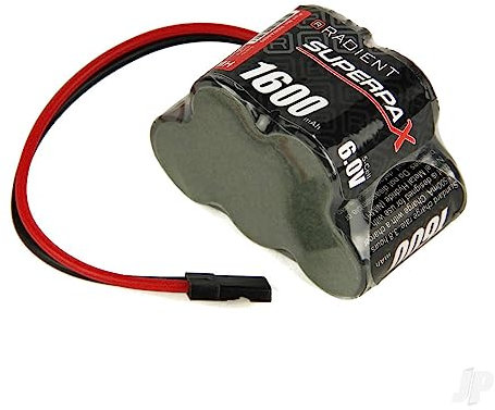 NiMH 6.0V 1600mAh 2/3A 3-2 Hump, Rx-JR