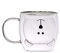 Lindo Navidad Taza de Café Leche Doble copa de Vaso Copa Regalo de Cumpleaños Romántico Creativo Para el Día de San Valentín(Bear)