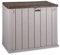 TOOMAX - Coffre de jardin extérieur 842L Gris Taupe Polypropylène recyclé 129 x 75 x 111 cm 2 portes + Capot supérieur