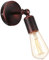 iDEGU Industrie Wandleuchte E27 Wandlampe Innen Vintage Lampenschirm aus Metall 180 ° Einstellbare Metall Wandbeleuchtung für Schlafzimmer Badezimmer Flur Wohnzimmer, Kupfer Rost