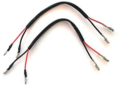 Simda Pro Blinker Adapterkabel für Motorrad mit 2 polige Stecker Rundsteckhülsen 3,5mm (JEC20)