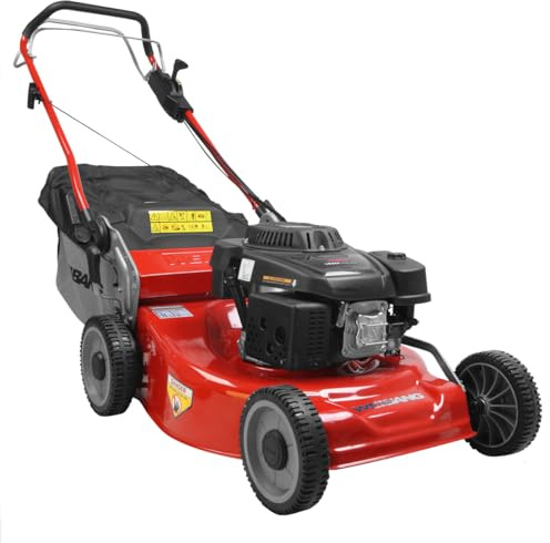 WEIBANG Cortacésped a Gasolina WB 537SLC, Motor Loncin 196 cm³, Corte 53 cm, Tracción, Saco 70 l, Chasis de Acero
