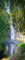 A.Monamour Türtapete Selbstklebend Türfolie Türposter 3D Niagara Wasserfall Im Wald Mit Fluss In Der Naturlandschaft Der Insel La Réunion Vinyl Folie Türdeko Tapete Wandbild Türaufkleber 95 x 215 cm