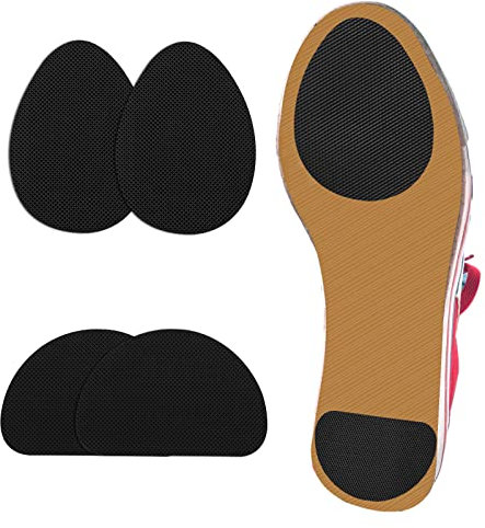 Molain 2 Paar Rutschfeste Schuh Pads Selbstklebend High Heel Griffe Auf Der Unterseite Der Schuhe Anti Rutsch Tractionspad Premium Gummi Rutschfeste Sohle Schuhpflegesets Einheitsgröße