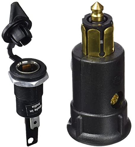 Hella 8JB 004 777-002 Steckdose - Einbau - Stecker: Flachstecker - Kunststoffgehäuse - DIN/ISO: 4165 & 8JA 002 262-003 Stecker