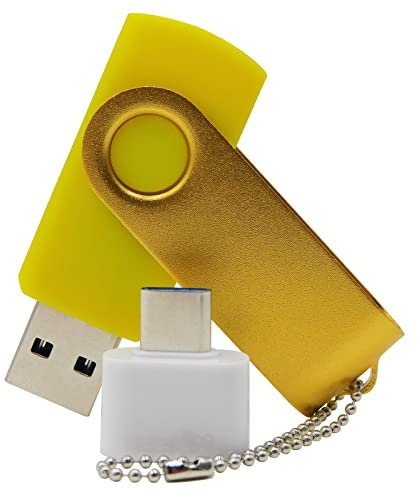 4GB USB Flash Drives Memory Sticks U Disk Thumb Drive Pen Drives for Pupil Students' Presents&Teachers' Gifts (Yellow)