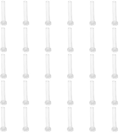 Kunststoff Ohrringe Hülsen, Ohrringe Rohlinge Ohrstecker Stopper Ohrringhaken Ohrschmuck Pads für Ohrringe Herstellung Basteln Zubeh?r Ohrring Pins Hülse 50 Stücke