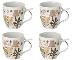 Cha Cult teemando® Neu 4 X Becher Oskar Porzellan 0,35 l = 4 Becher