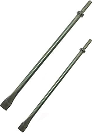 Pneumatic Air Hammer Chisel 350mm 14 450mm 17 Inch Long Scraper Round Collar Flat Chisels Concrete Tile Chisel Set