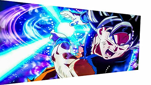 Magic Canvas Art - Bilder Dragon Ball Z DBZ Son Goku Leinwandbild 1- teilig Hochwertiger Kunstdruck modern Wandbilder Wanddekoration Design Wand Bild, Größe: 100 x 50 cm