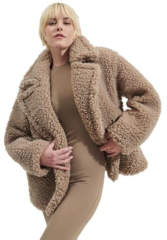 UGG Gertrude Short Teddy Coat, grau(grau), Gr. S