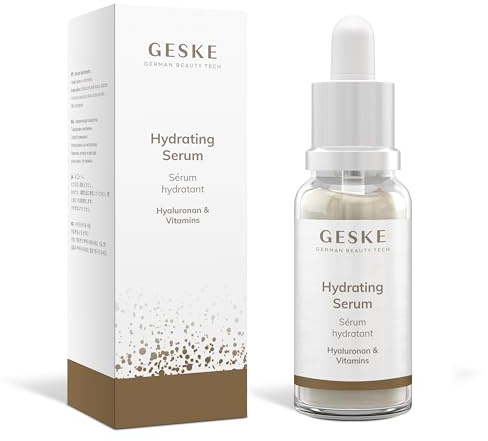 GESKE Hydrating Serum | Feuchtigkeitsserum gegen trockene Haut | Serum mit Hyaluronsäure | Glättet & stärkt die Haut | Vegan & tierversuchsfrei | Für GESKE Devices