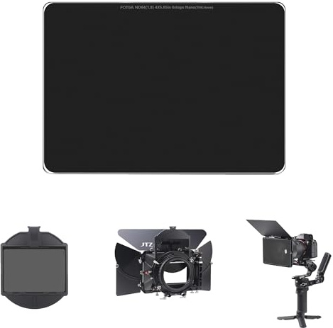 Fotga Pro Glass Cine Graufilter, 10,2 x 14,4 cm, ND64 1,8, 6 Blendenstufen, MC Nano-Beschichtung, 4 mm dick, ND-Filter für 10,2 x 14,4 cm matte Box, Filterschalen, Halter, Filmemachen,