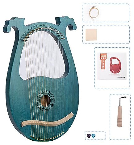 16-saitige Lyra Harfe Tragbare Leier Lirica Instrument Musikinstrument tragbare Harfe