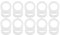 10 Stück Silikon Knopf MAM Ring Schnuller Halter Clip Adapter - Weiß, weiches Silikon, umweltfreundlich