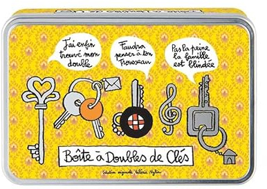 DLP - Boîte à doubles de Clés (en métal) - Jaune