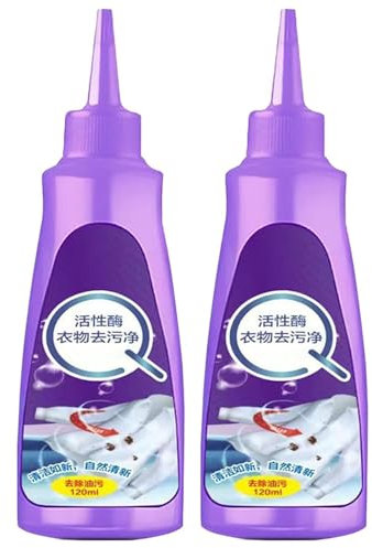 Serenosole Fleckenentferner 2+1, Sereno Sole Fleckenentferner, Aktiver Enzym-Wäschefleckentferner, Serenosole Stain Remover, Waschmittel Mit Aktivem Enzym, Vielzweckreiniger Kleidung (Lila)