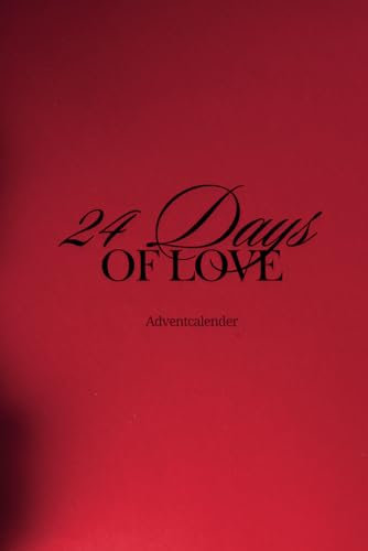 Adventcalender: Notebook Adventcalender; 24 Blank pages for you to fill with lovely words | 6x9inch