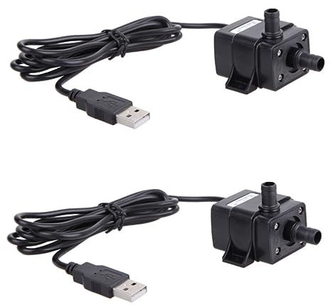 minkissy 2pcs Mini Water Pump External Water Pump USB Water Pump Submersible Water Pump for Fountain Utility Pump Aquarium Water Pump Water Fountain Pump Small Water Pump Cold Water Pump Dc
