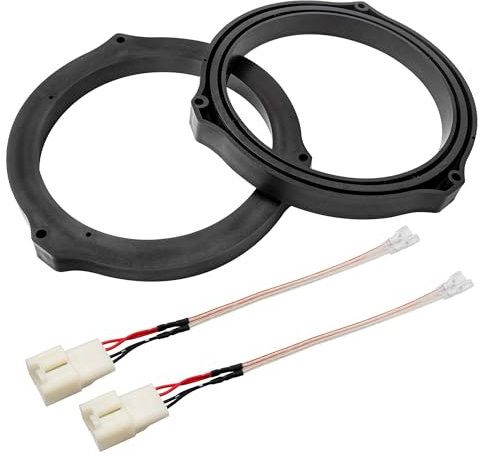 NuIth 16,5 cm (6,5 Zoll) Lautsprecher-Abstandshalter mit Lautsprecher-Kabelbaum für Ford Mustang/Fusion/Focus/Escape/Fiesta/Edge, 16,5 cm Lautsprecher-Adapter-Kit für F150 Transit