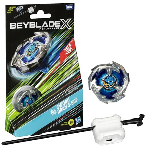 Beyblade X Starter Pack – F9580 – Kreisel & Launcher – Sword Dran 3-60F