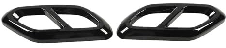 SBTRKT Für Benz GLC-Klasse X254 AMG Line Ab 2022 Auspuffrohr-Schalldämpferabdeckung, Auspuffendrohr-Abdeckungsblenden, 1 Paar Auspuffblenden (Color : Glossy Black), 9256317523