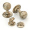 UNDERGROUND PARTS Jones & Grey Vintage Period Style Solid Brass Round Ball Door Knobs Handles (Bathroom Handles)