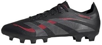 adidas Unisex Predator League Multi Ground Football Boots, Core Black/Grey Four/Lucid Red, 9 UK