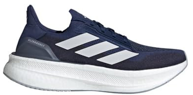 adidas Ultraboost 5X - Tenis de correr para hombre, Azul oscuro/blanco/plateado halo, 11 US Wide