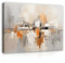 WallArena - Leinwand Bilder - Abstrakt - 120x80 cm Leinwandbilder - Bild auf leinwand - Wandbild XXL groß Wandbilder für Wohnzimmer Schlafzimmer Wohnzimmerbilder Modern kunstdruck - Geometrisch Kunst