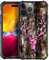 CARLOCA Kompatibel mit iPhone 15 Pro Max Hülle, Holz Rosa Jagd Hirsch Schädel Muster für Mädchen Ultra Schutz Stoßfest Weich Silikon TPU Rutschfeste Rückseite