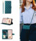 ESONG Correa Funda para Motorola Moto G84 5G con Tapa,Carcasa Flip Libro Billetera de Cuero de PU,Cartera Case para Mujer con Soporte Plegable,Ranura para Tarjeta,Magnético Verde