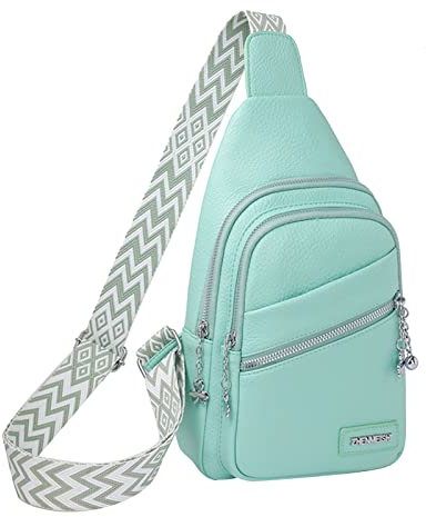 Le sac pour femme peut être relié avec un câble de données USB, sac de poitrine décontracté, sac à dos de grande capacité, sac à dos de bowling, Vert, taille unique