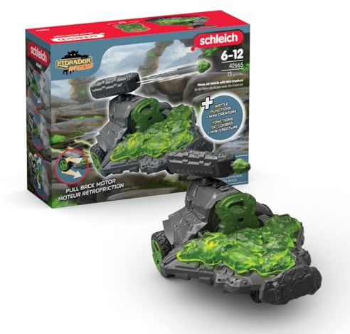 Schleich ELDRADOR | Stein Düsenjet Fahrzeug mit Mini 42665 | 15 Teile