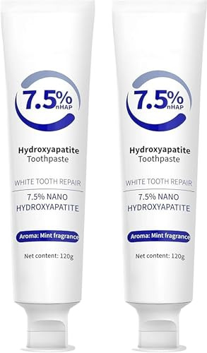 Hydroxyapatite Toothpaste for Enamel Protection, Fluoride-Free Formula with Gentle Mint, for Sensitive Teeth, Daily Protection, Long-Lasting Fresh Breath, Travel-Friendly (2)