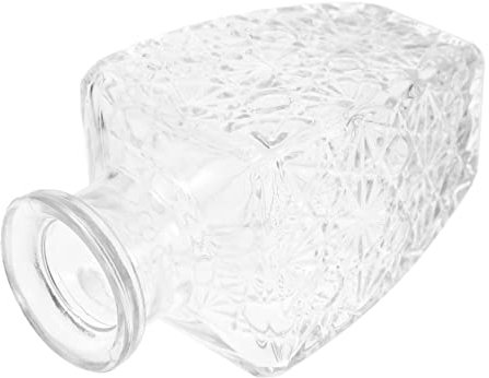 Cabilock Retro Weinflasche Aus Glas Mit Kunstvollem Relief Handgefertigter Dekorationsflakon Für Rotwein Tragbarer Eleganter Trinkbehälter Für Zuhause Und Geschenk