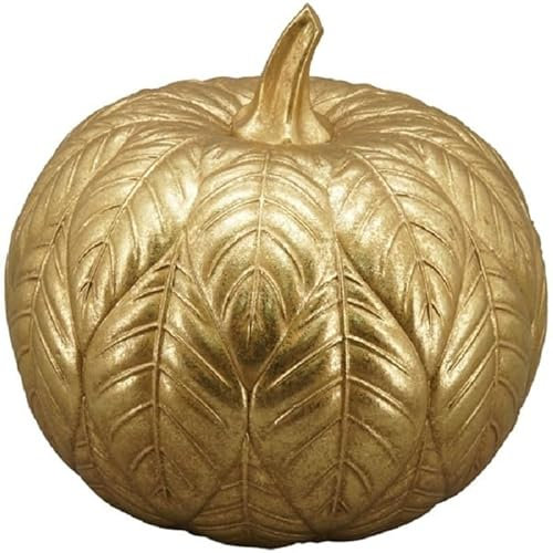 Exner Deko Kürbis Gold, Durchmesser: ca. 18,5 cm