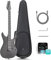 Electric Guitar Inspire 39 Smart Electric Carbon Fiber Guitarra with 15W Wireless Speaker, 20 Distinct Tones, Onboard Presets, Charging Cable, Adjusting Wrench, and Gig Bag